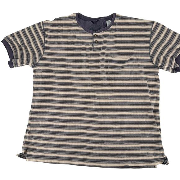 Arizona Jean Company Other - Arizona Jean Co. Men's XLT Striped Henley Shirt‎ - Beige